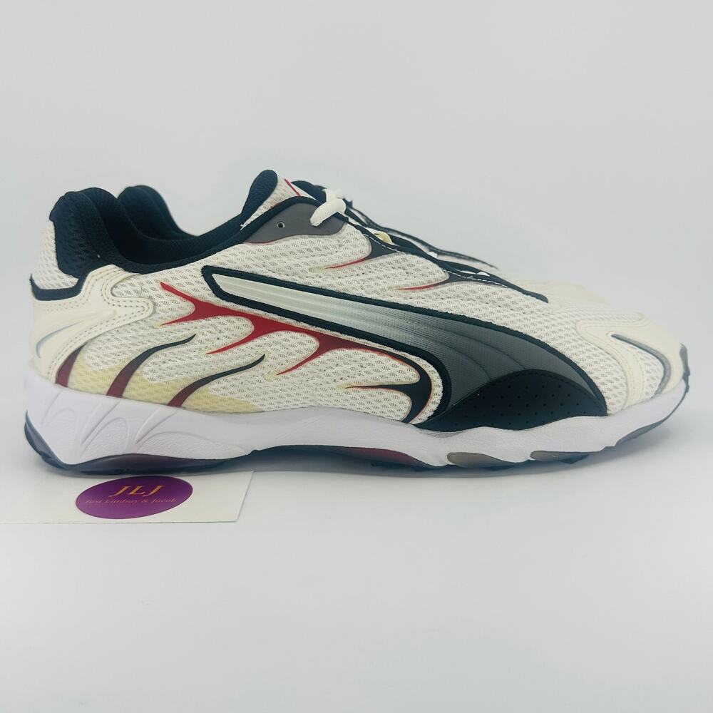 Puma Inhale Sneaker Shoes Cream/Black/Red 401560-11 Men's Size 11.5